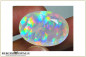 Preview: Riesiger Welo Prism Rainbow Pinfire Opal facettiert im Ovalschliff  - 25,86ct