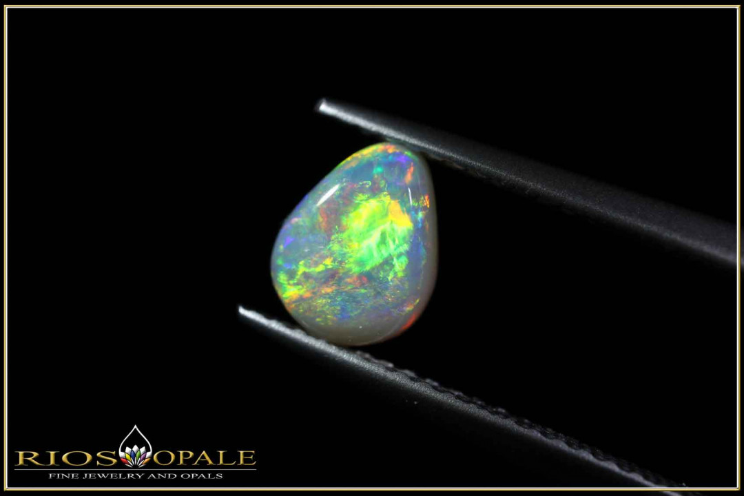 Lightning Ridge Black Opal - Multicolor - N6 Body Tone - Brillanz B4 - 0,95ct