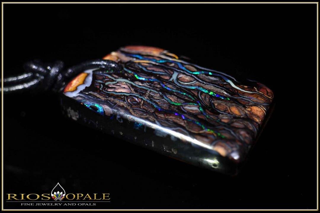 Einzigartiger Koroit Boulder Opal Anhänger - 72,43ct