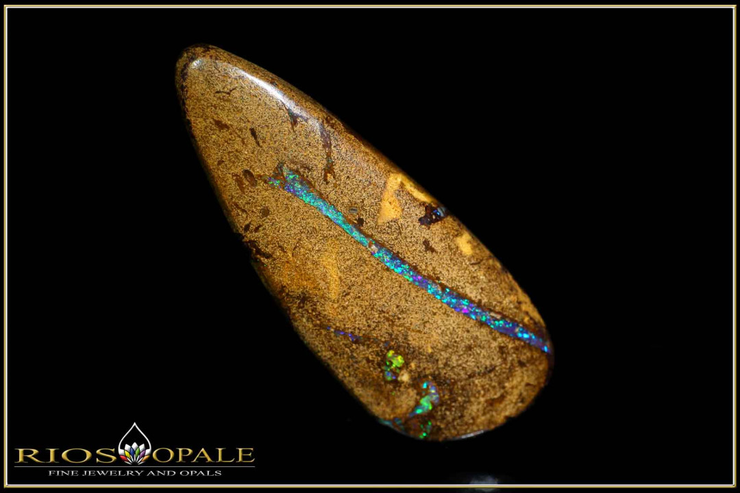 Jundah opalisiertes Holz Pipe Boulder Opal 26,30ct
