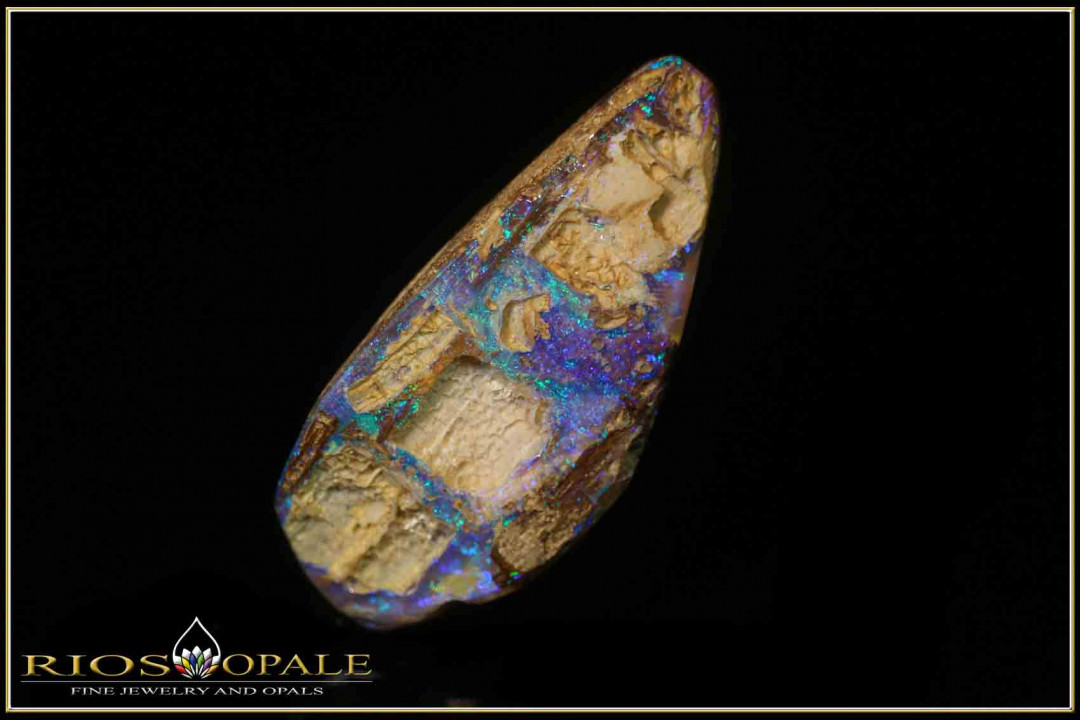 Jundah opalisiertes Holz Boulder Opal - 13,52ct