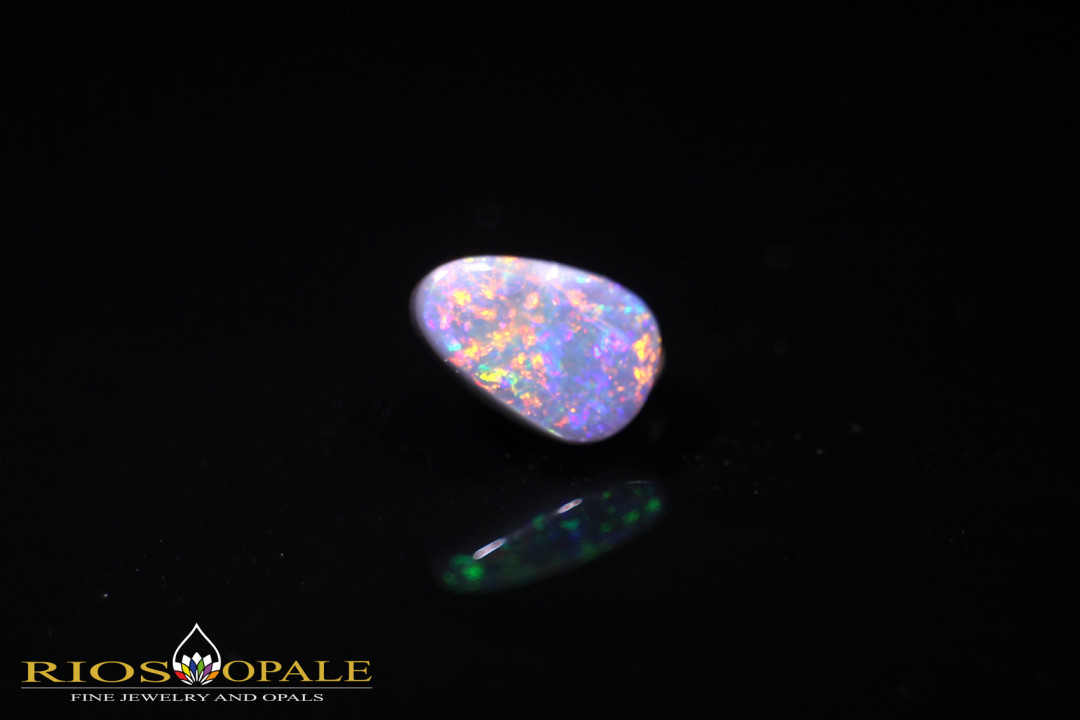 Lightning Ridge Black Opal - Multicolor - N4 Body Tone - Brillanz B4