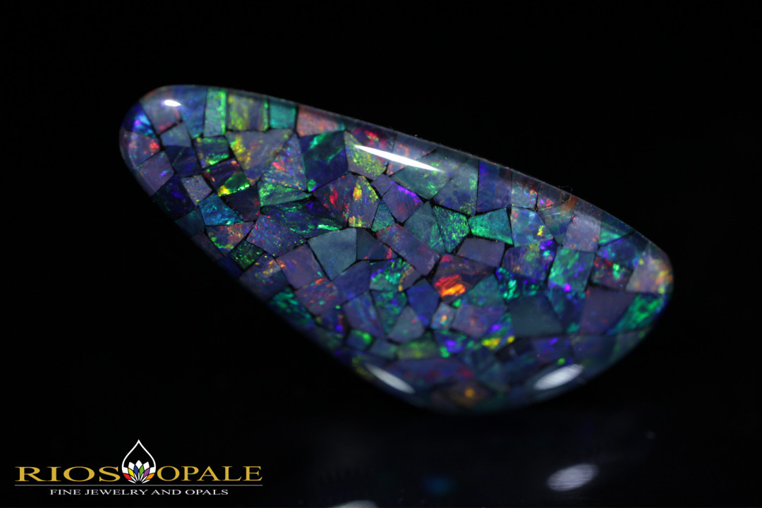 Wunderschöne Lightning Ridge Opal Triplette - 13,15ct