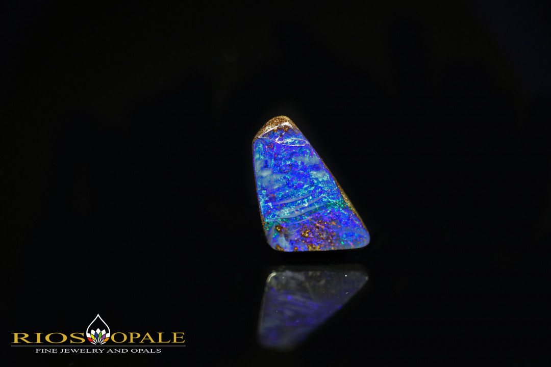 Tief-blauer wunderschöner Quilpie Boulder Opal mit 9,10ct