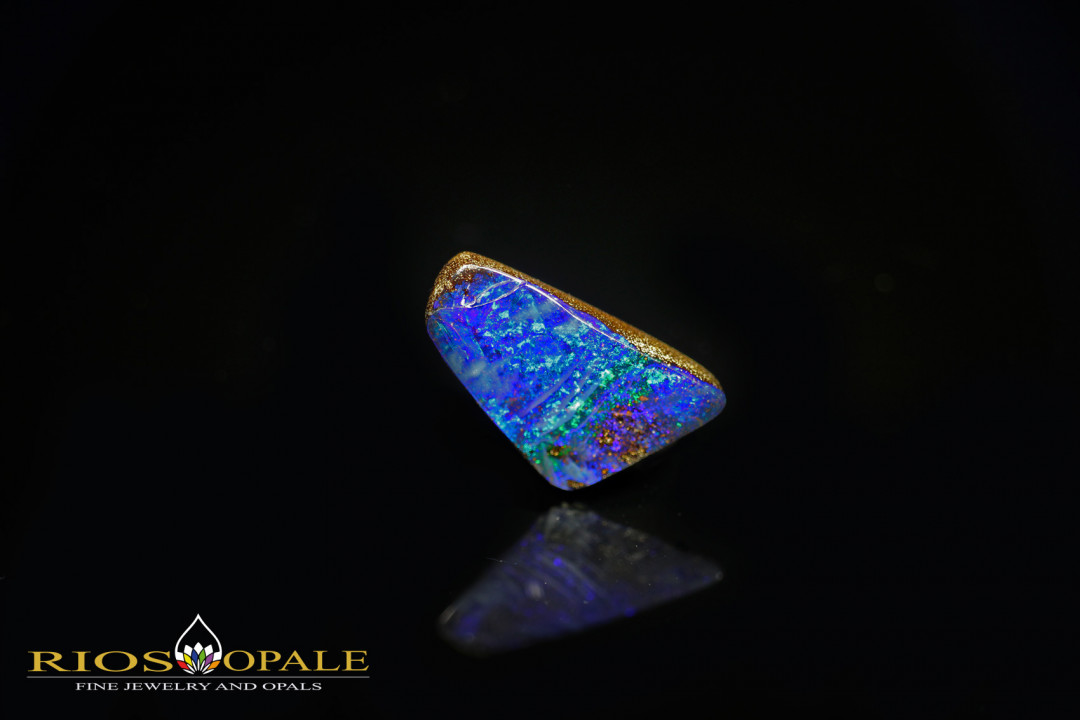 Tief-blauer wunderschöner Quilpie Boulder Opal mit 9,10ct