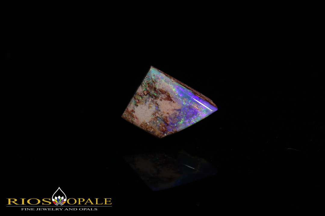 Jundah Pipe Wood Opal - in blau und grün - 5,64ct