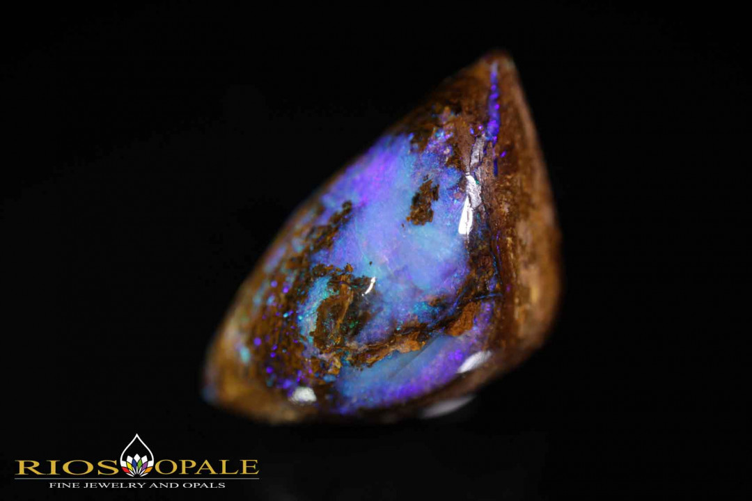 Yowah Boulder Opal mit tielfblauen großflächigem Opaleinschluß - 25,93ct