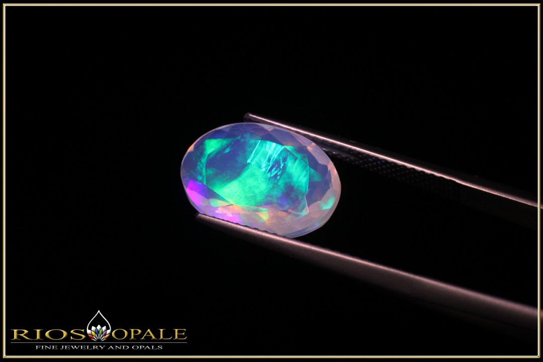 Welo Opal - 3,55ct - VVS - facettiert Ovalschliff