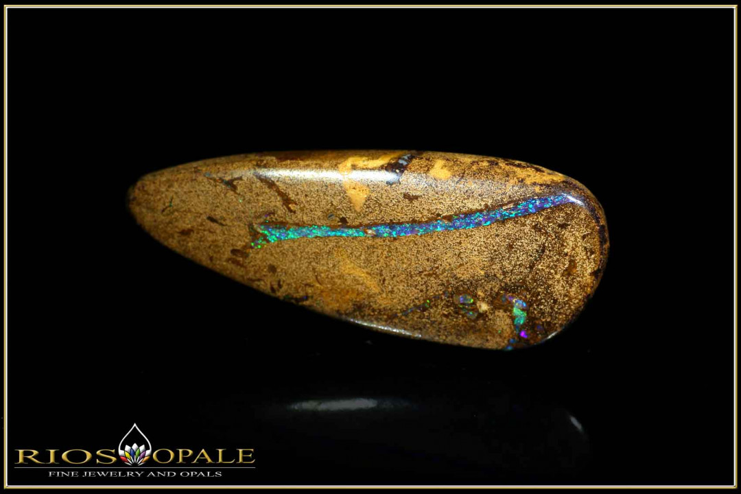 Jundah opalisiertes Holz Pipe Boulder Opal 26,30ct