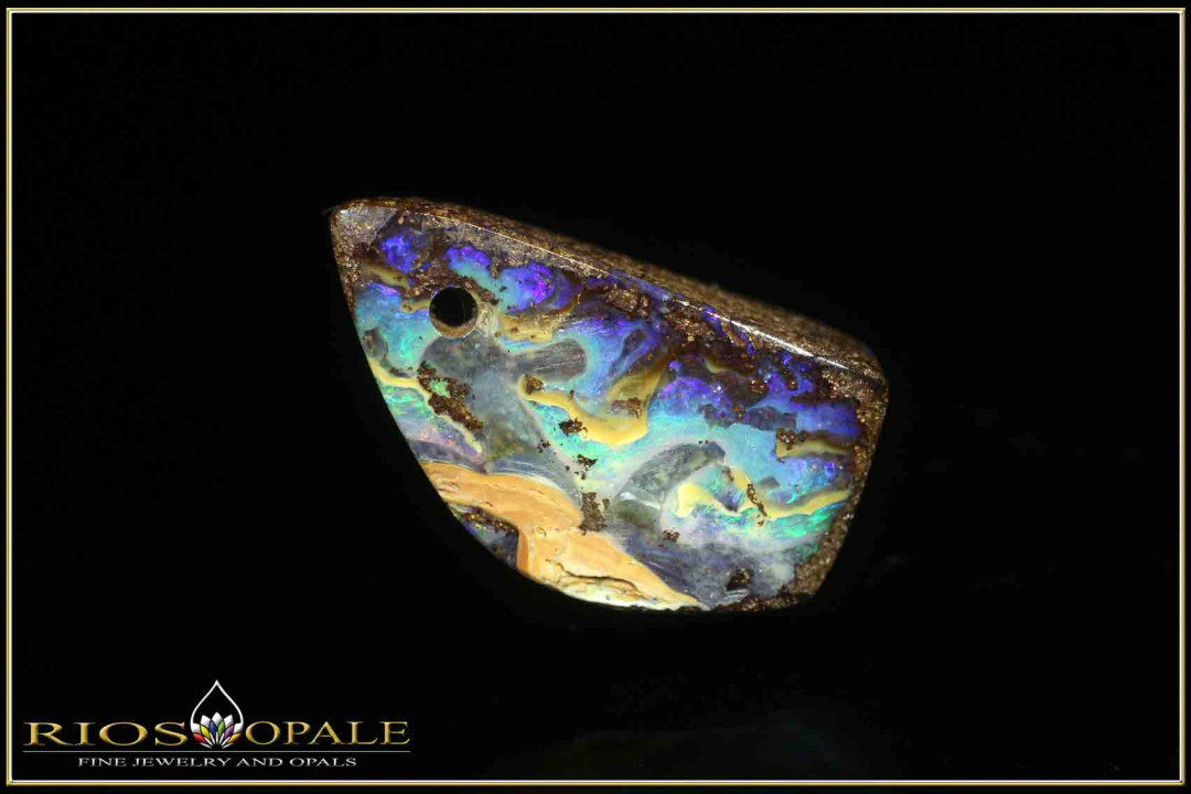 Winton Boulder Opal Anhänger gebohrt - 28,25ct