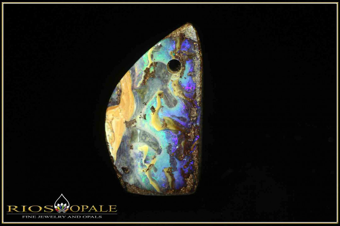 Winton Boulder Opal Anhänger gebohrt - 28,25ct