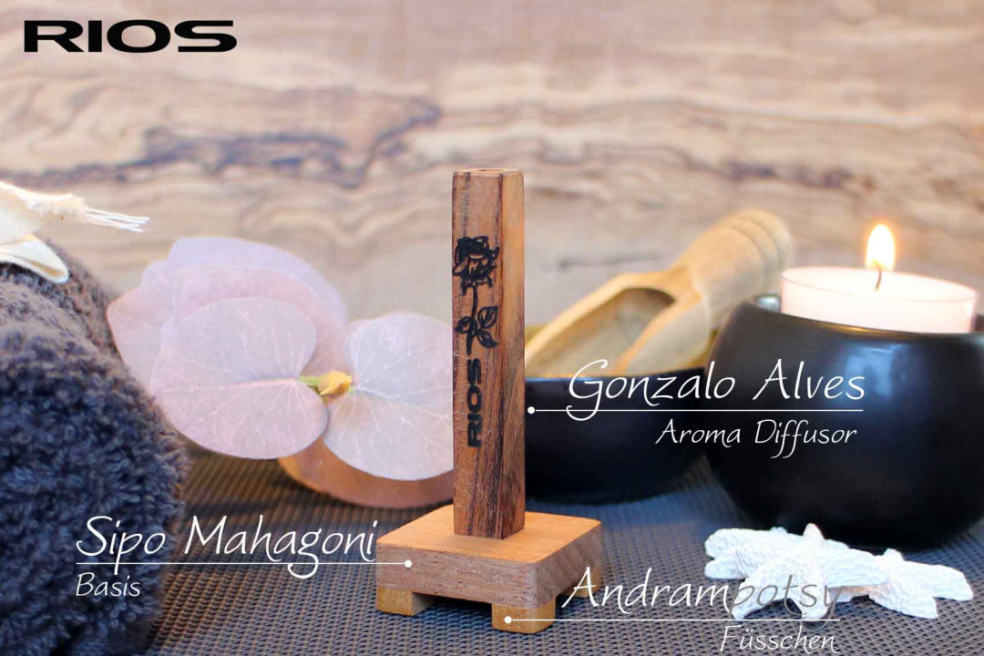 RIOS Edelholz Aroma Diffusor aus Gonzalo Alves und Andrampotsy