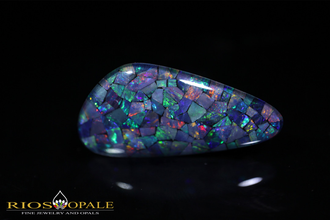 Wunderschöne Lightning Ridge Opal Triplette - 13,15ct