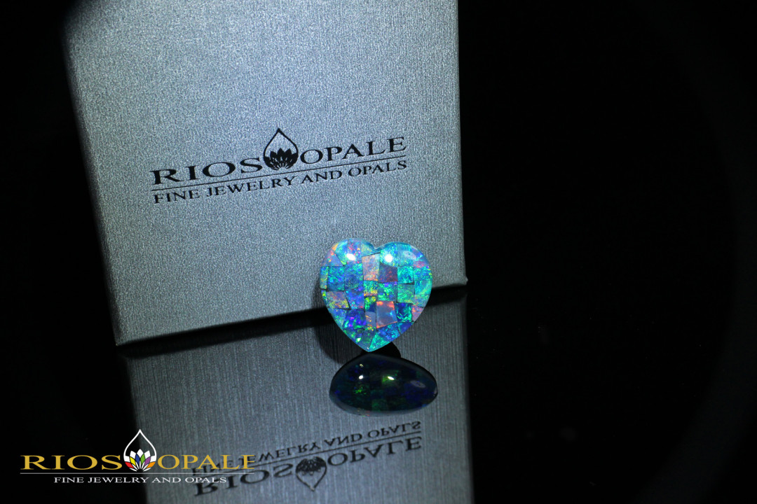 Wunderschöne Lightning Ridge Opal Triplette - 13,15ct