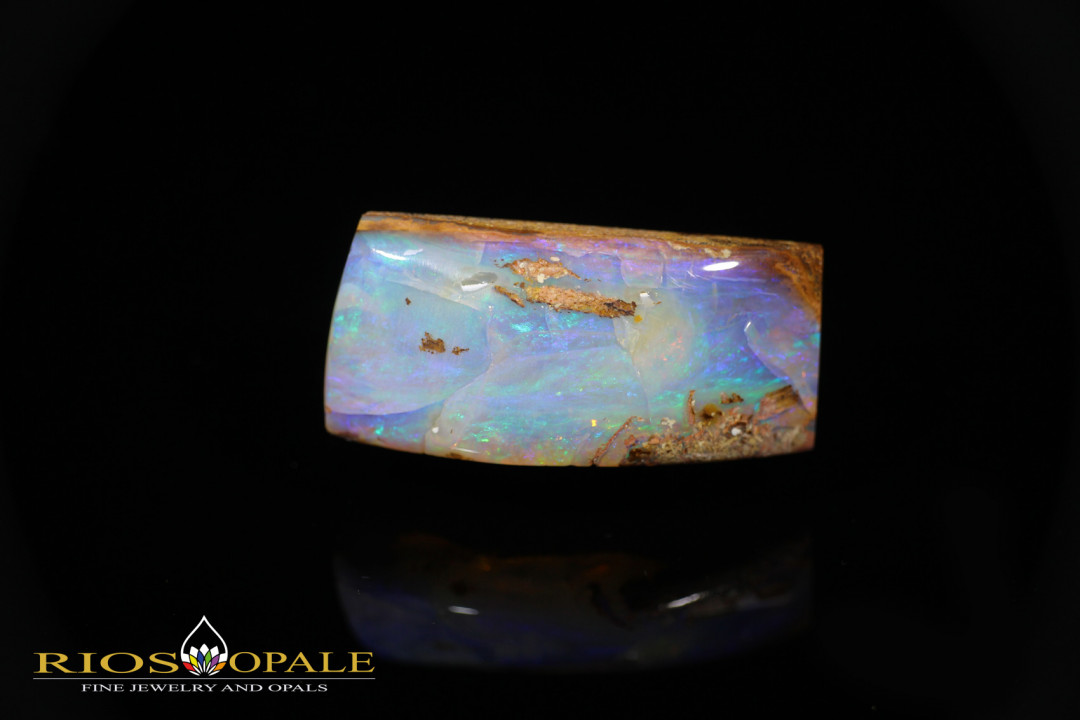 Jundah Pipe Wood opalisiertes Holz Boulder Opal - 27,62ct - 30x14x8mm