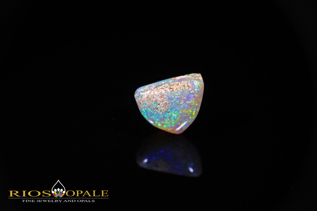 Jundah Pipe Wood opalisiertes Holz Boulder Opal - 5,14ct - 14x12x5mm